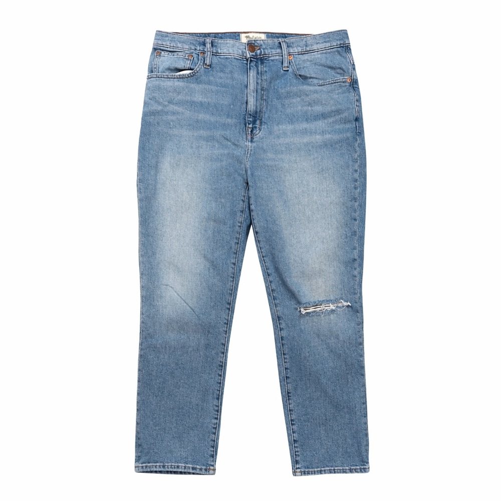 Madewell The High Rise Slim Boy Jeans Distressed Size 30